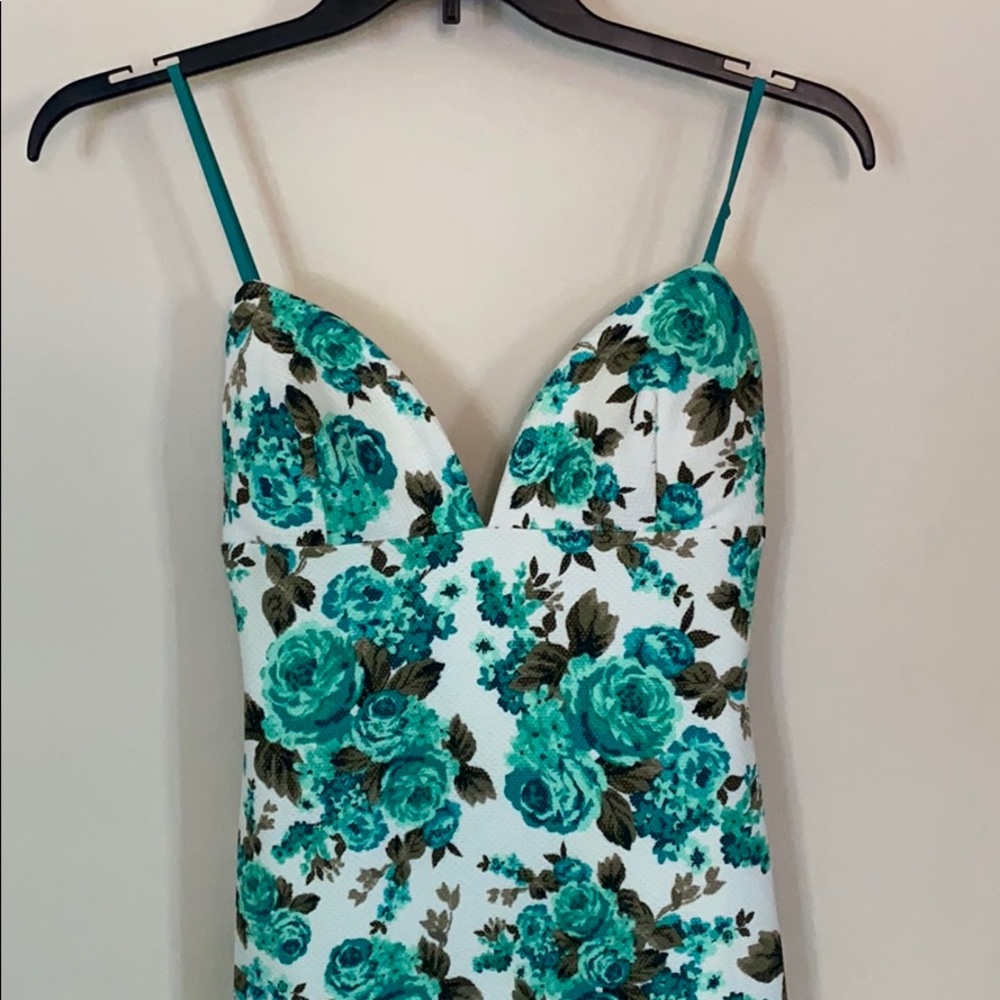 Floral Plunge Dress